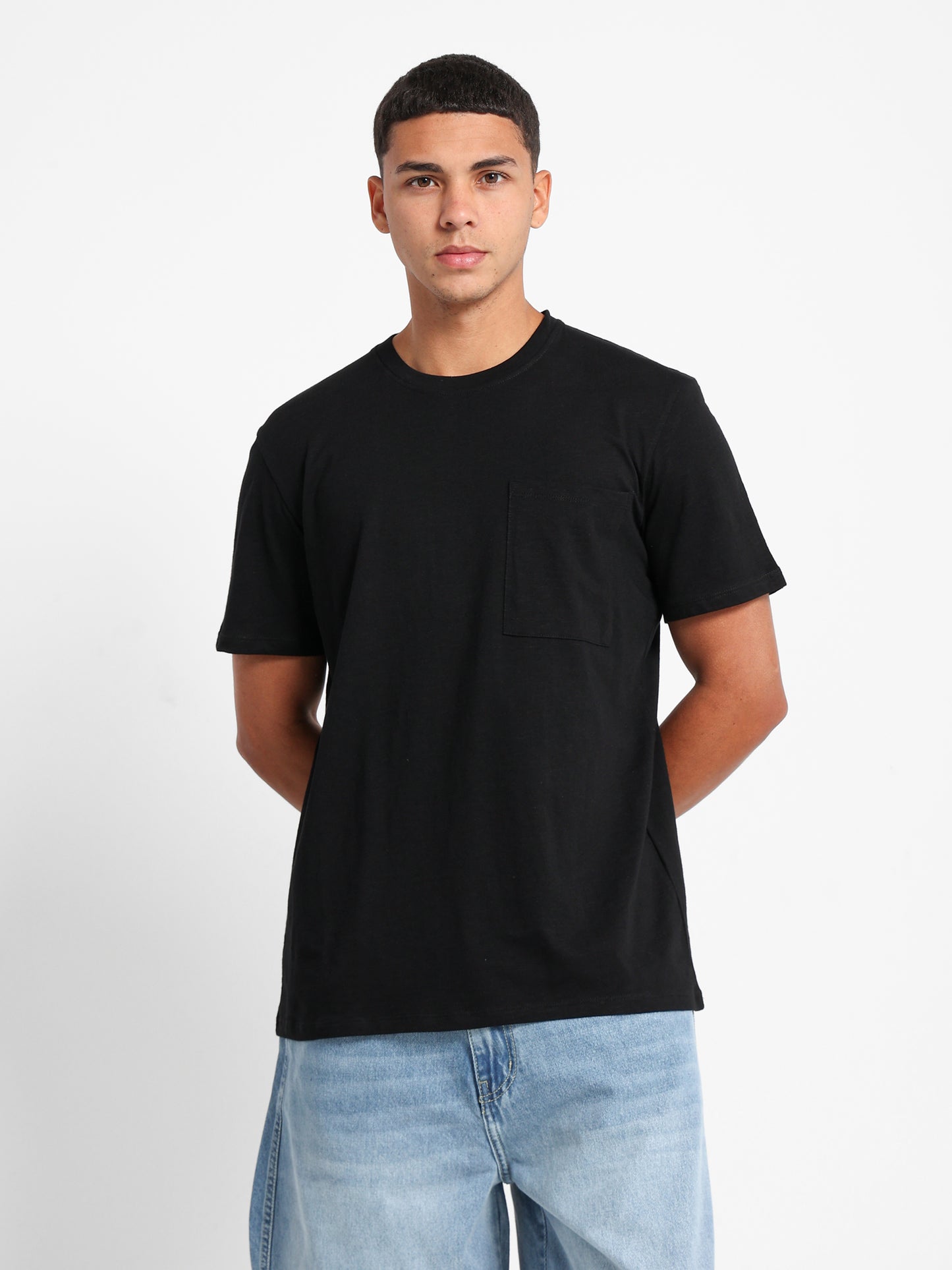 Relaxed Fit T-Shirt with Front Pocket