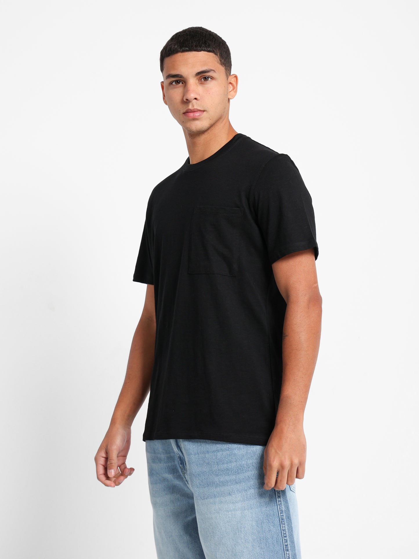 Relaxed Fit T-Shirt with Front Pocket