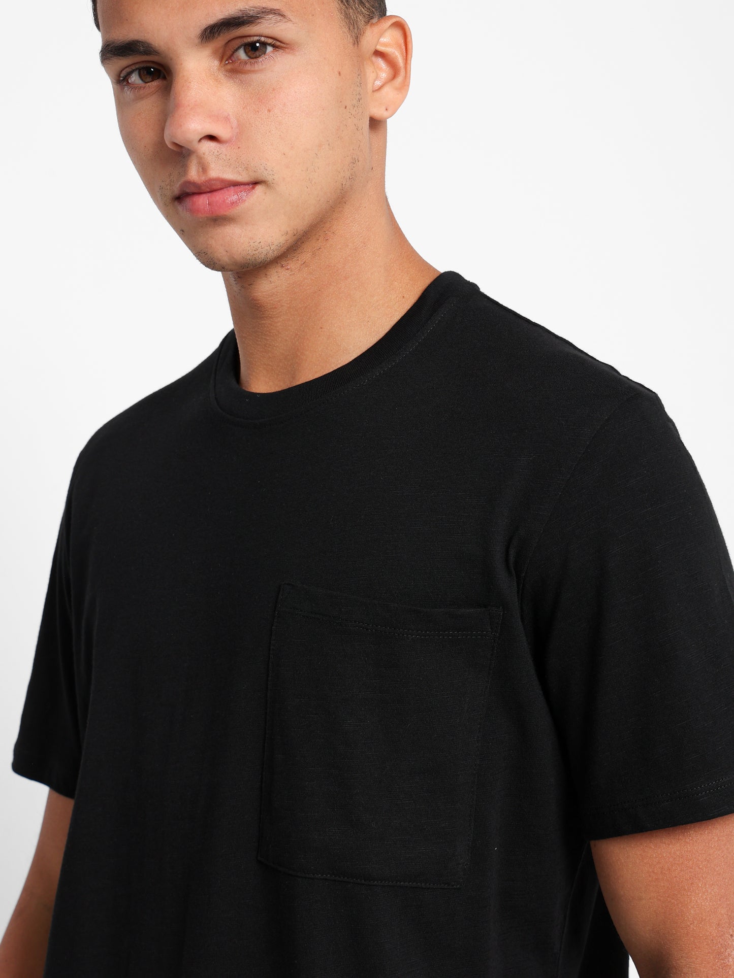 Relaxed Fit T-Shirt with Front Pocket