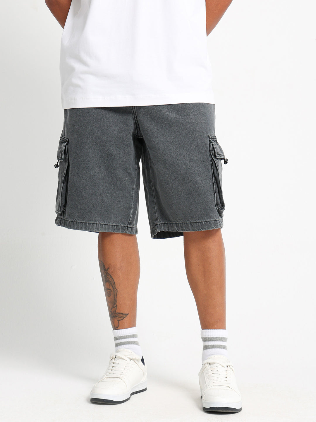 Cargo Denim Shorts