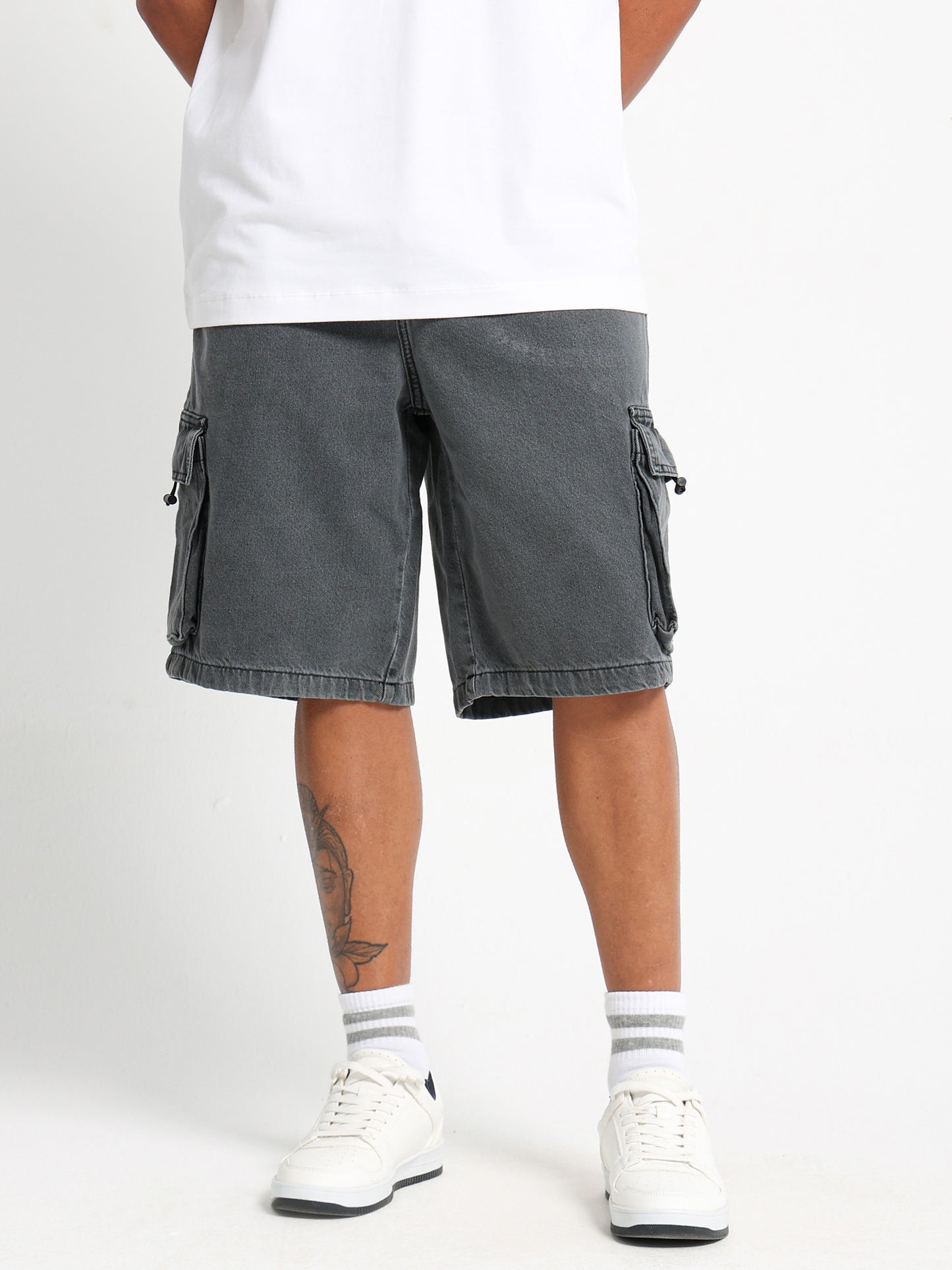 Cargo Denim Shorts