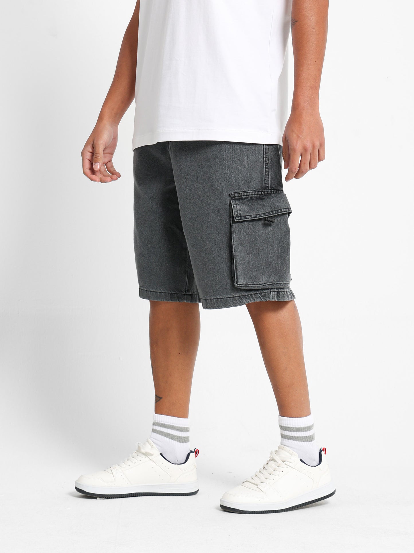 Cargo Denim Shorts