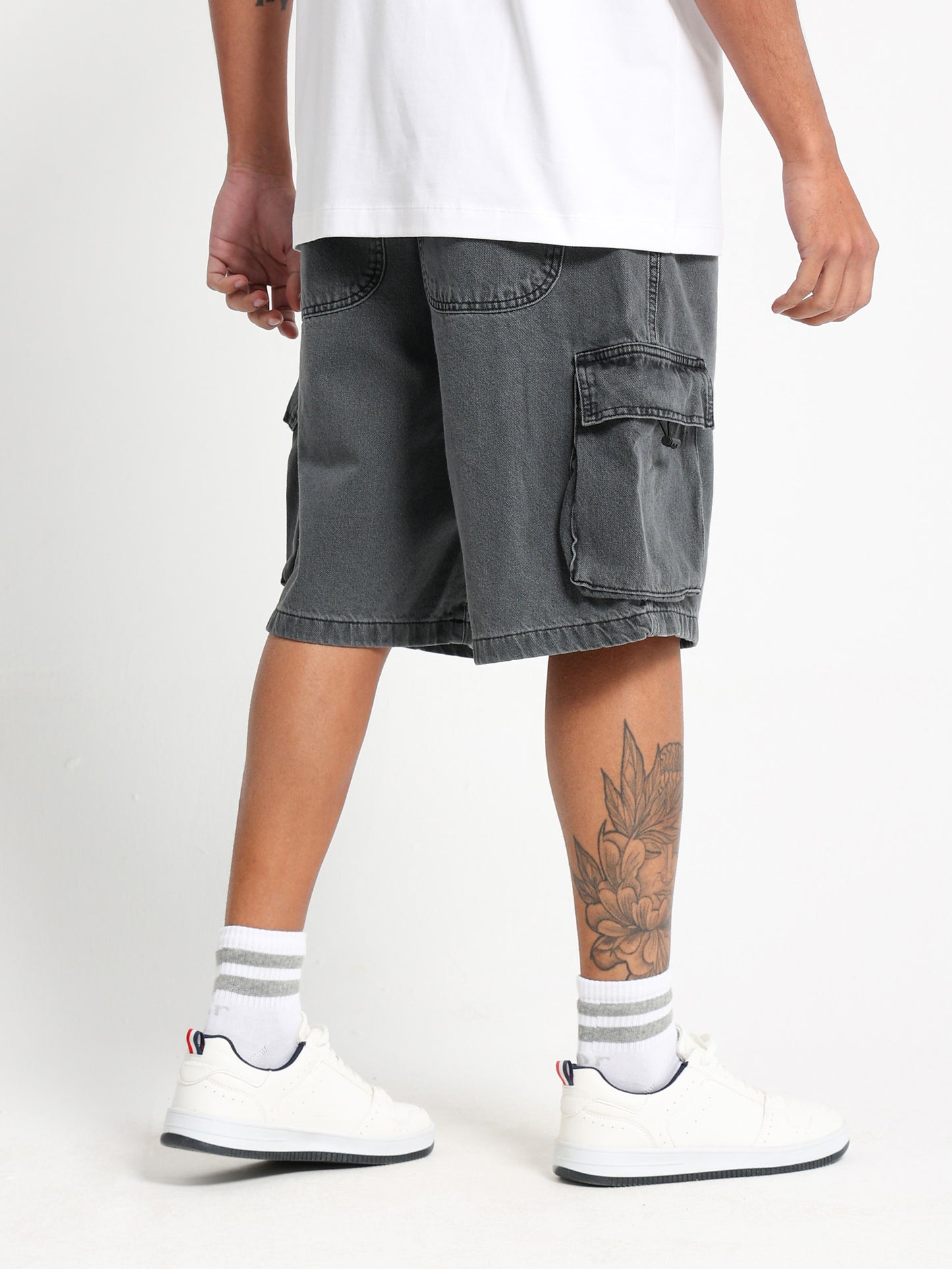 Cargo Denim Shorts