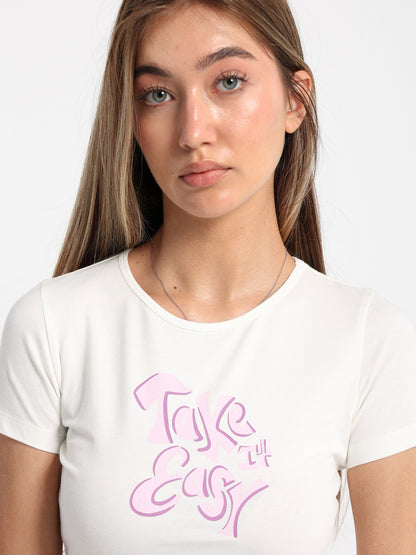 "Take It Easy" Printed Baby T-Shirt