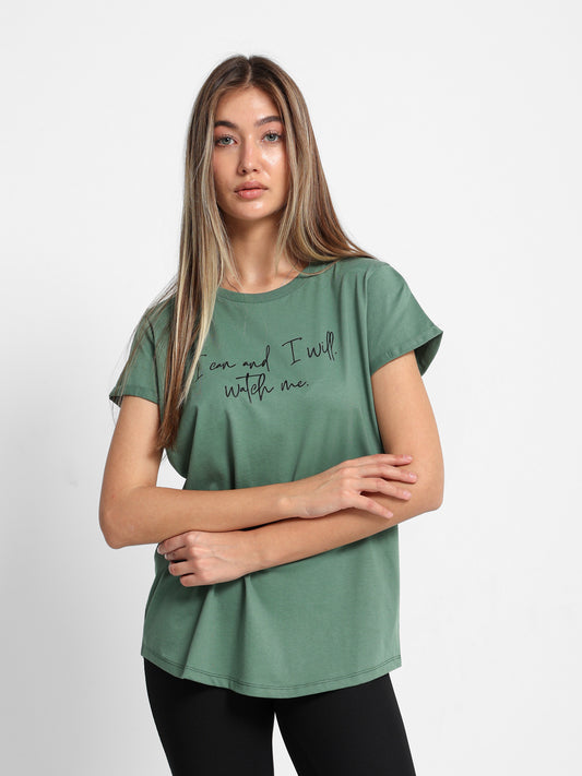 "I Can and I Will Watch You" Front Print T-Shirt