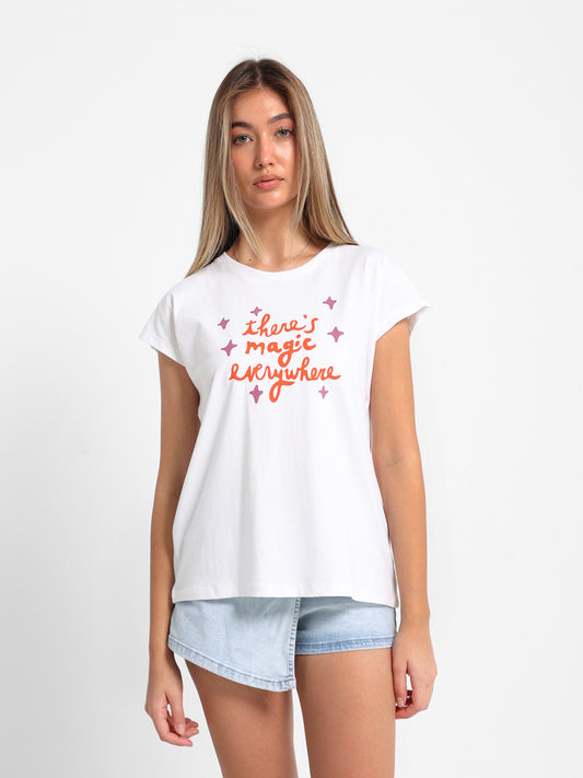 "There"s Magic" Cap Sleeve T-Shirt