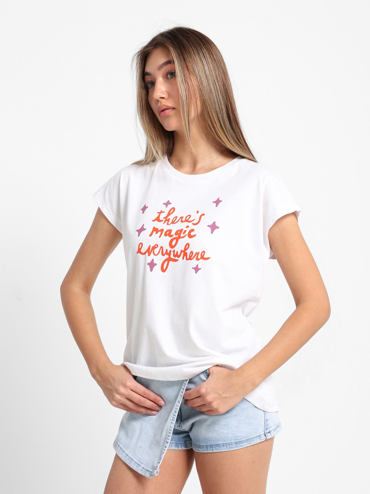 "There"s Magic" Cap Sleeve T-Shirt