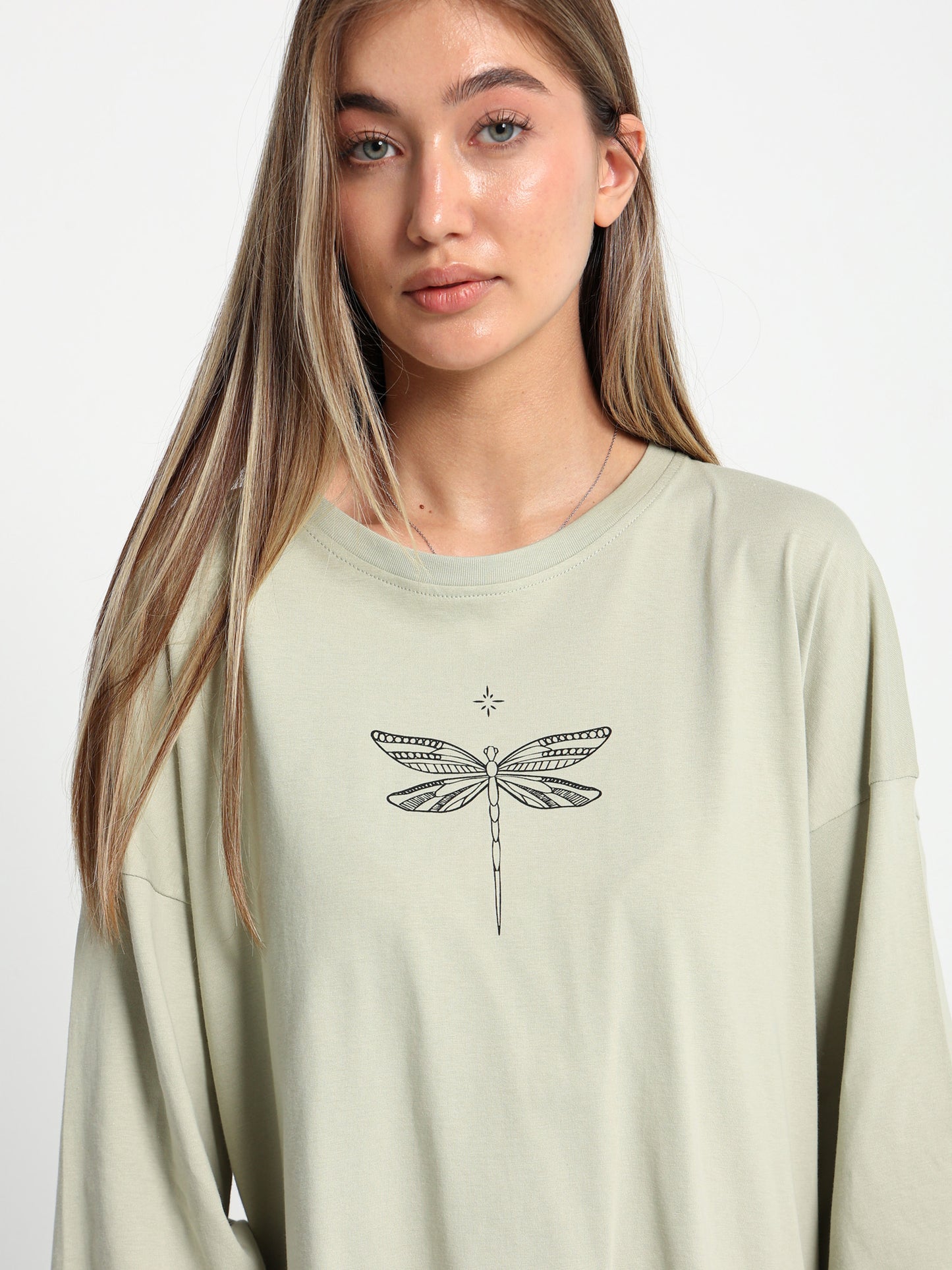 Dropped Shoulder Long Sleeve T-Shirt