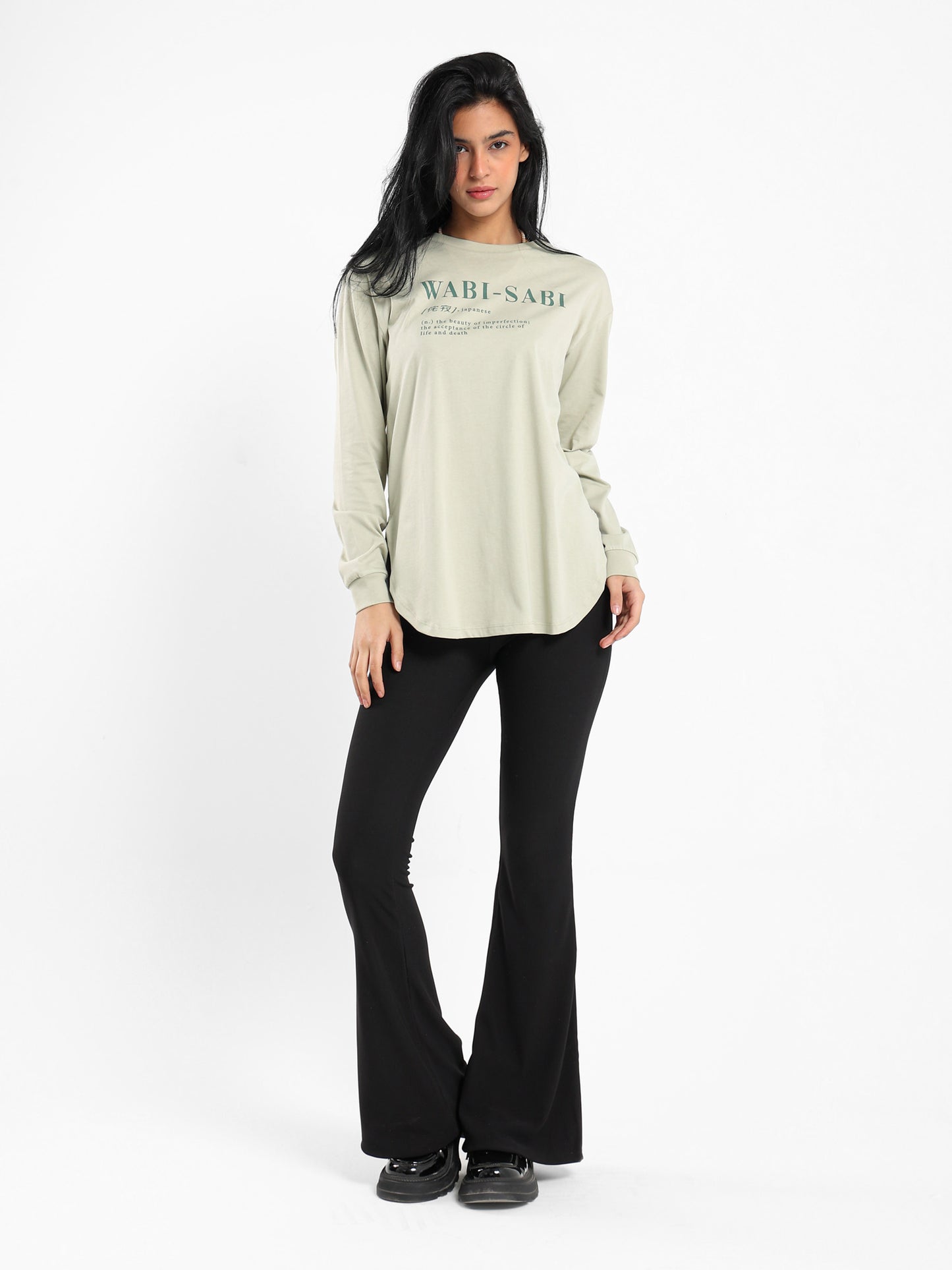 "Wabi Sabi" Oversized Long Sleeve T-Shirt