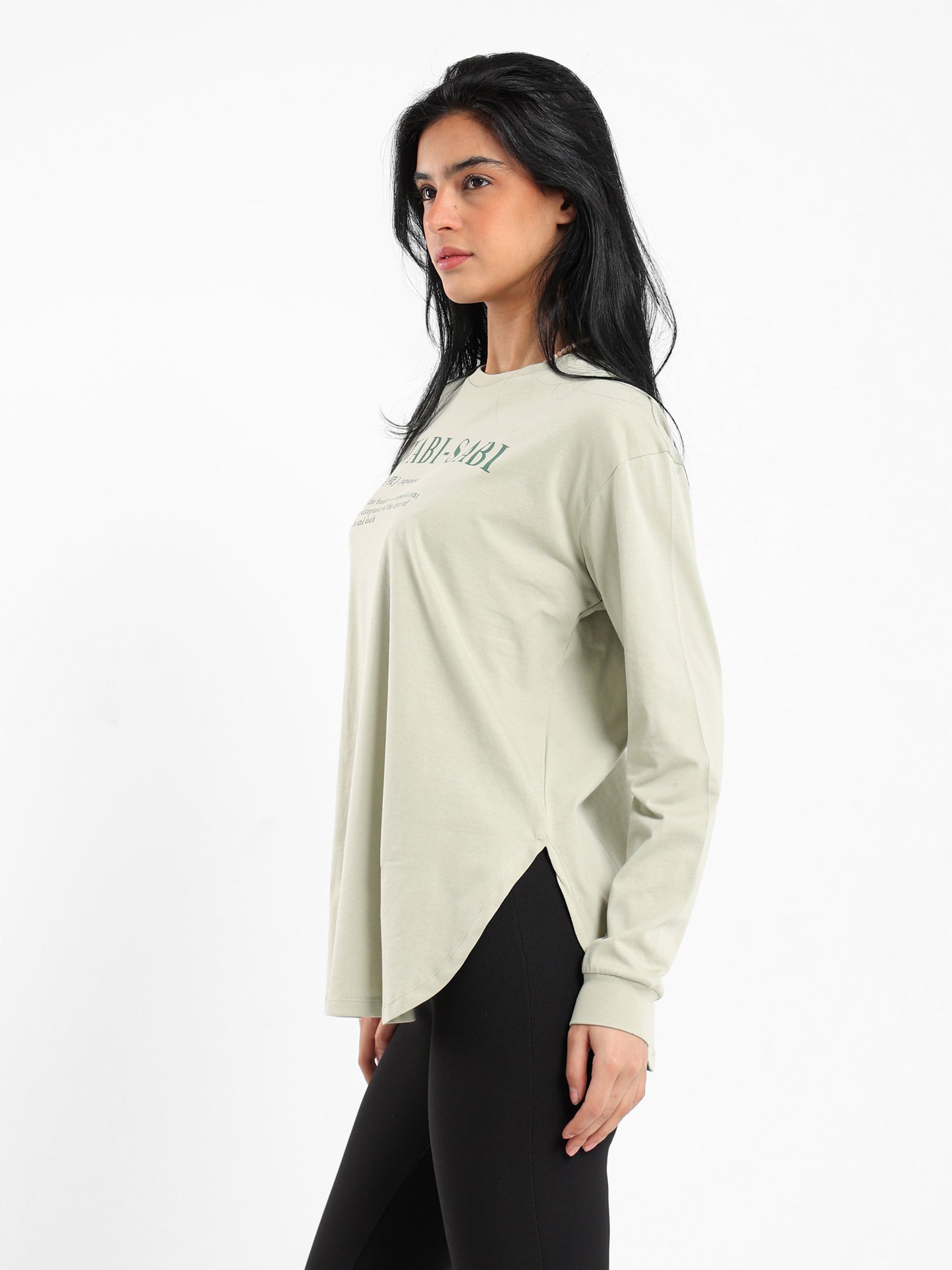 "Wabi Sabi" Oversized Long Sleeve T-Shirt