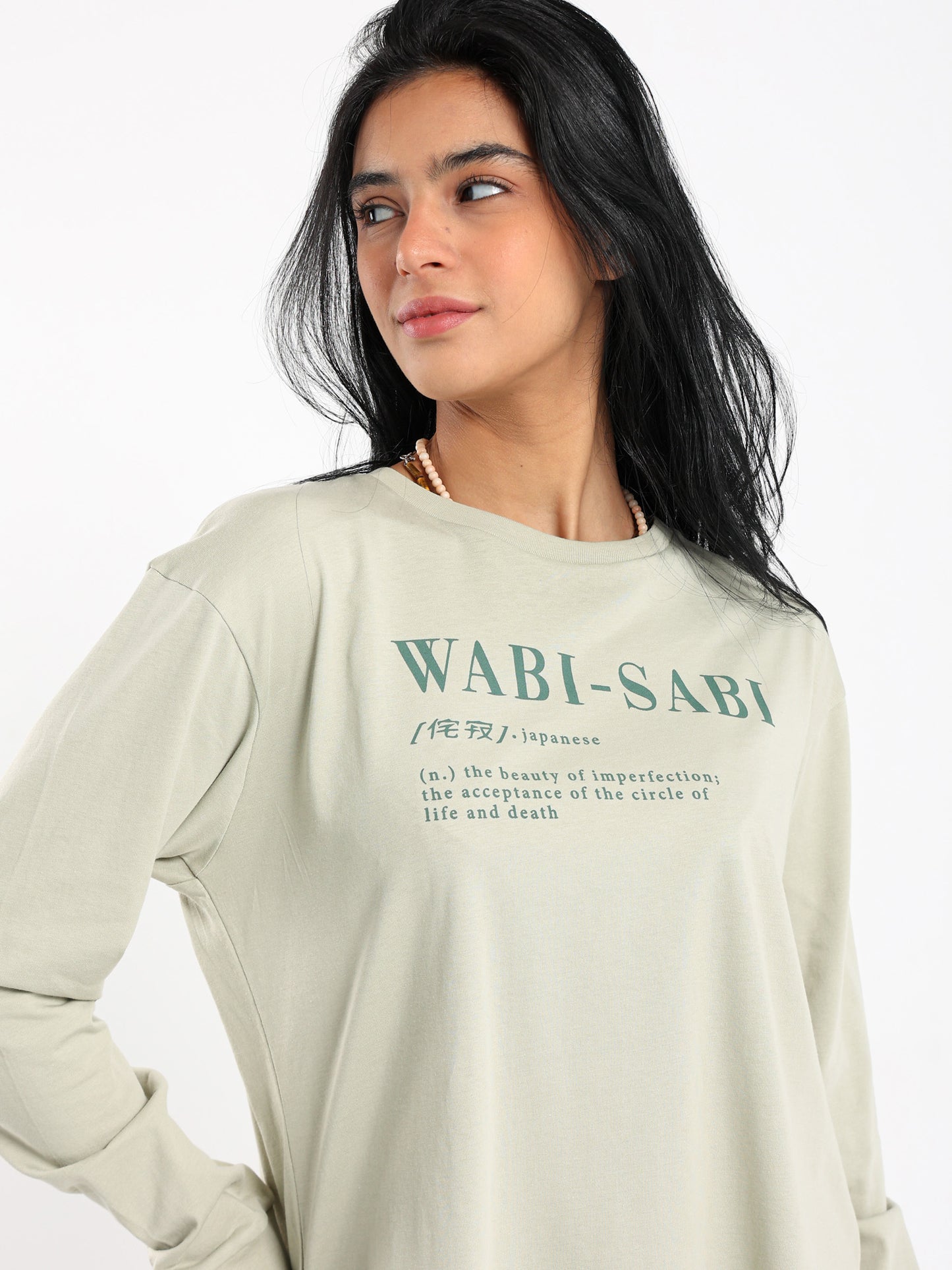 "Wabi Sabi" Oversized Long Sleeve T-Shirt