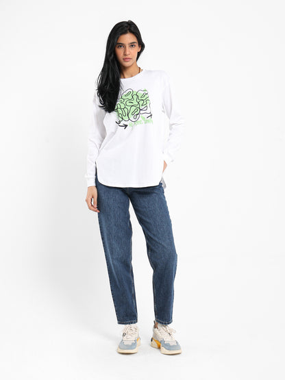 "No More Drama" Oversized Long Sleeve T-Shirt