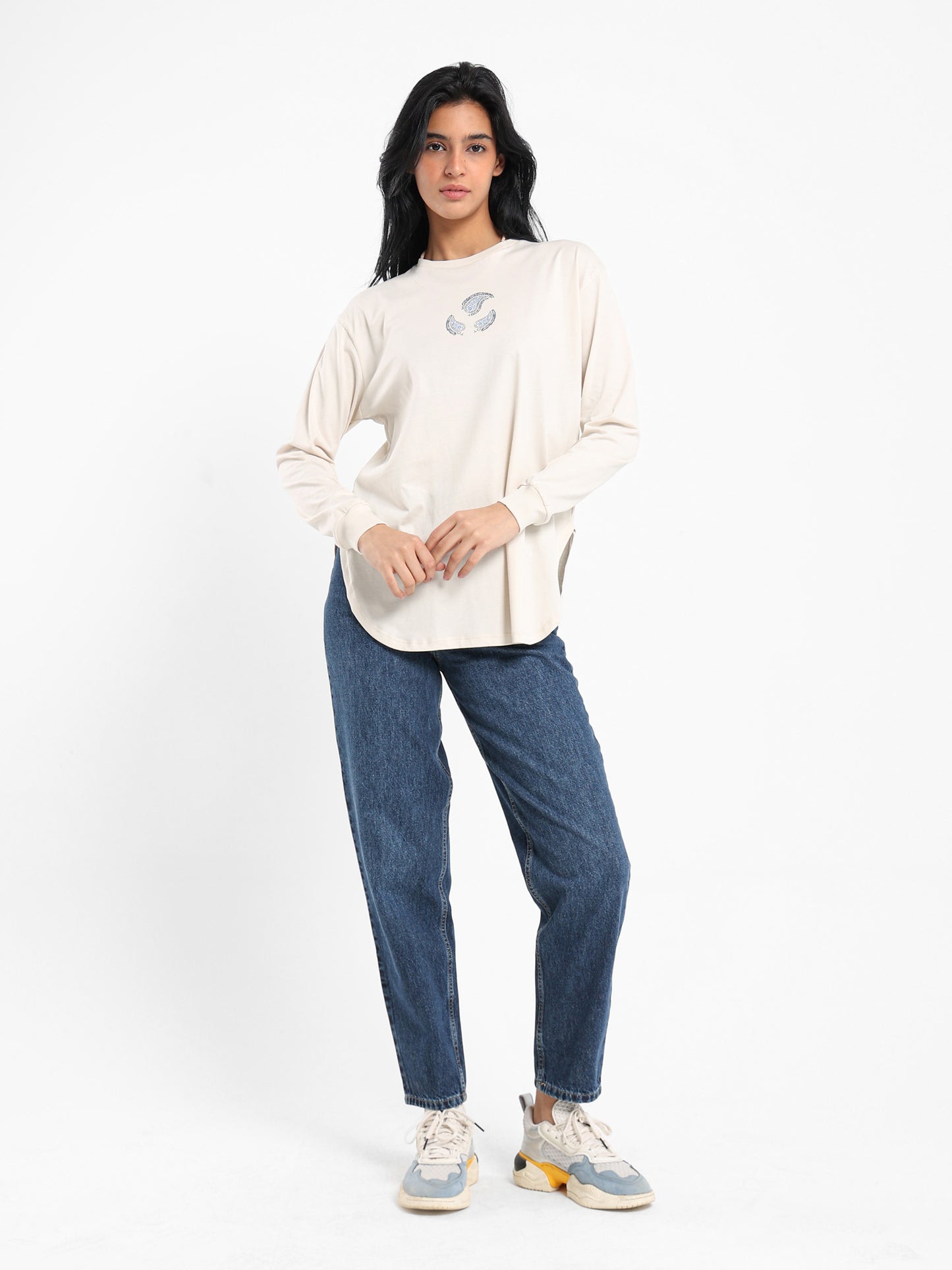 Paisley Print Oversized T-Shirt