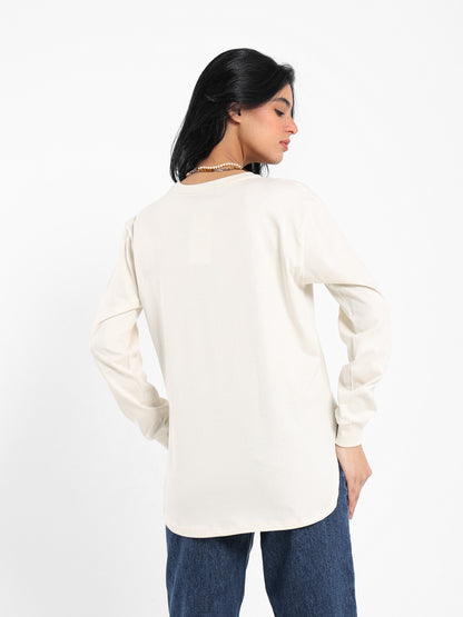 Front Print Long Sleeve T-Shirt
