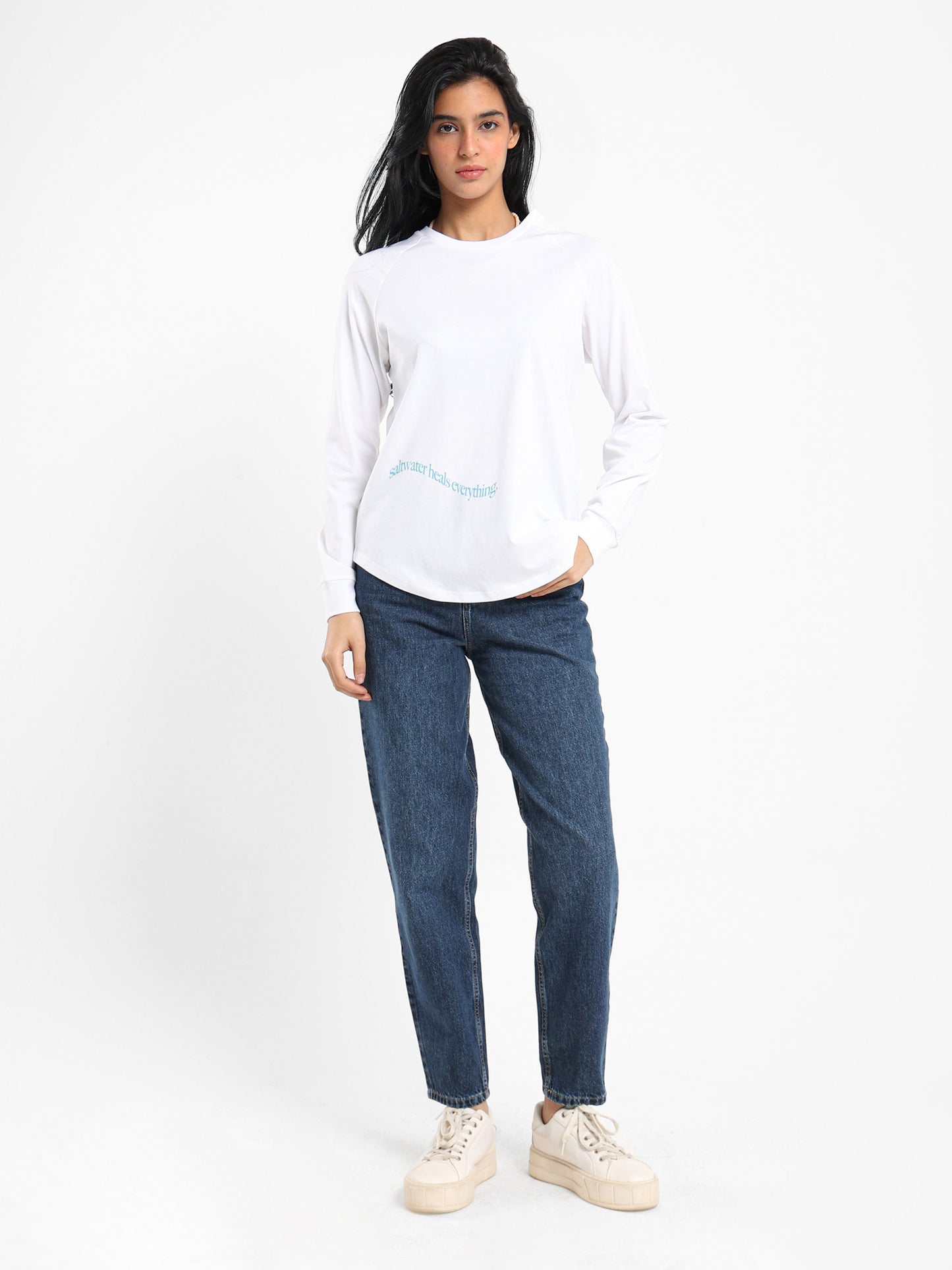 "Saltwater Heals Everything" Printed T-Shirt