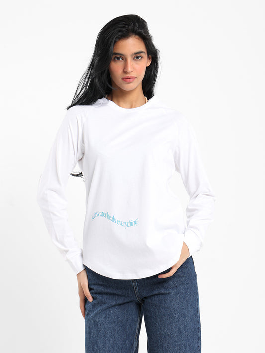 "Saltwater Heals Everything" Printed T-Shirt