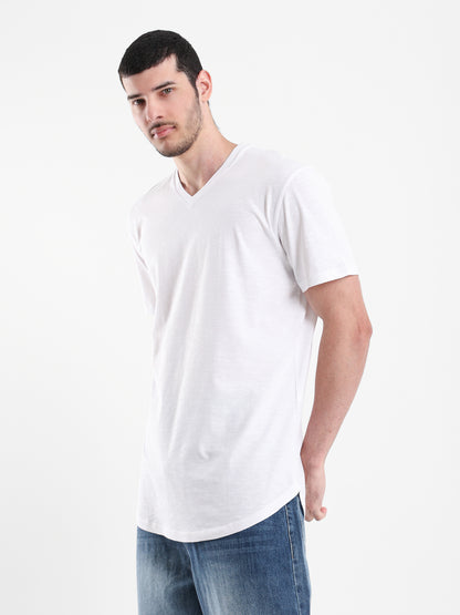 V-Neck Long Fit T-Shirt