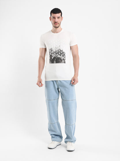 Grayscale Faded Grass Regular Fit T-Shirt
