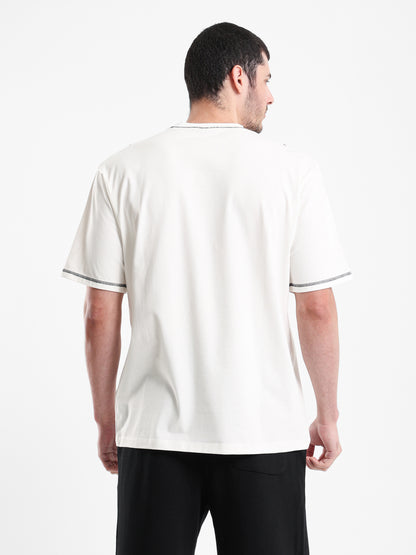Contrast Stitching T-Shirt