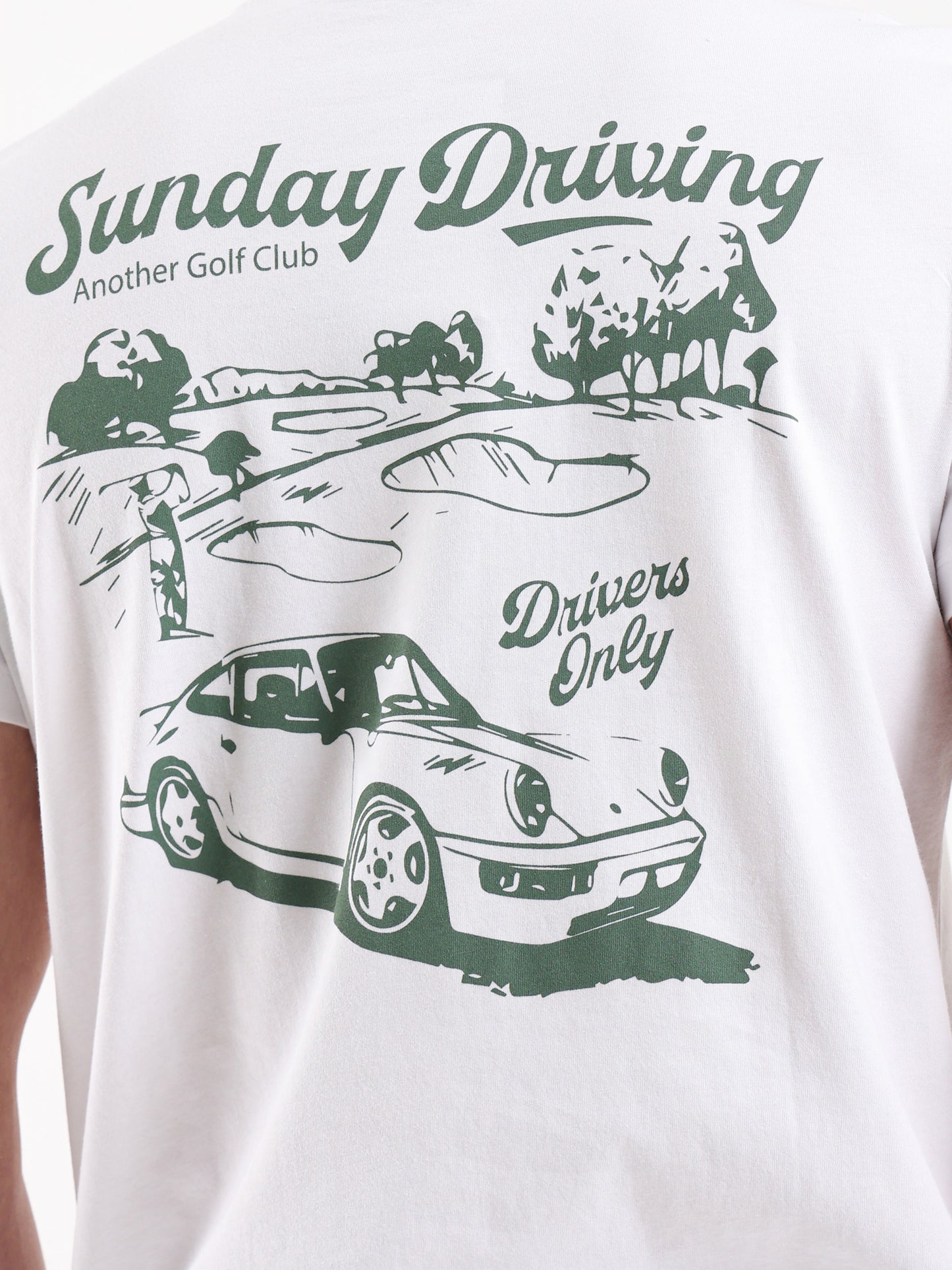 Sunday Driving Back Print T-Shirt