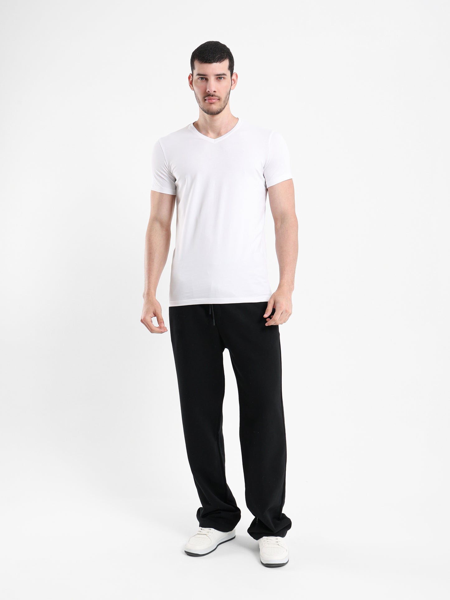 Basic Muscle Fit V-Neck T-Shirt
