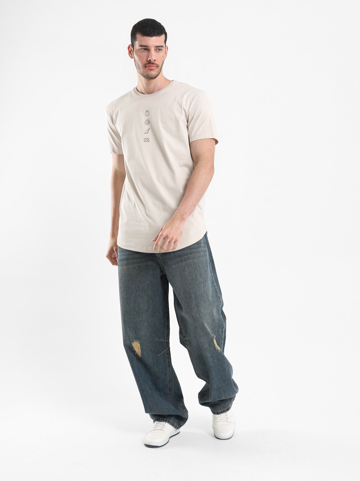 “Peace and Soul” Slogan T-Shirt