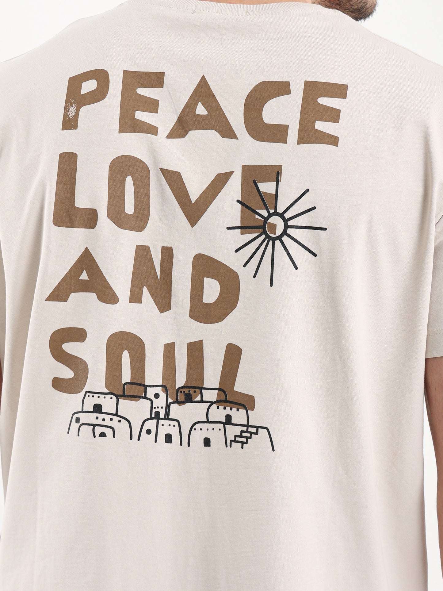 “Peace and Soul” Slogan T-Shirt