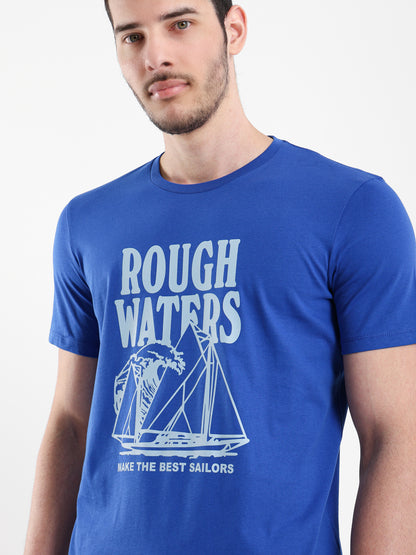 Rough Waters Printed T-Shirt
