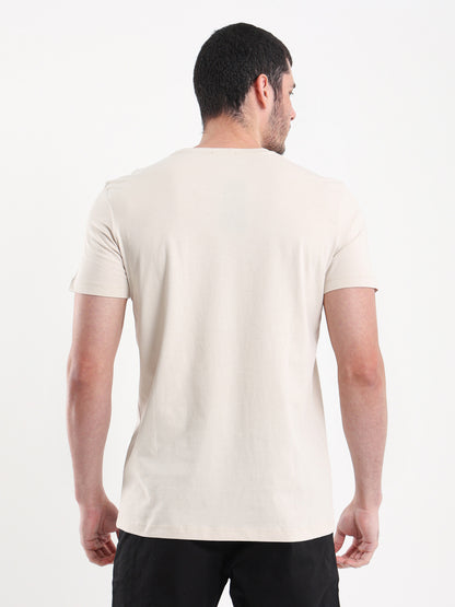 Front Text Print Casual T-Shirt
