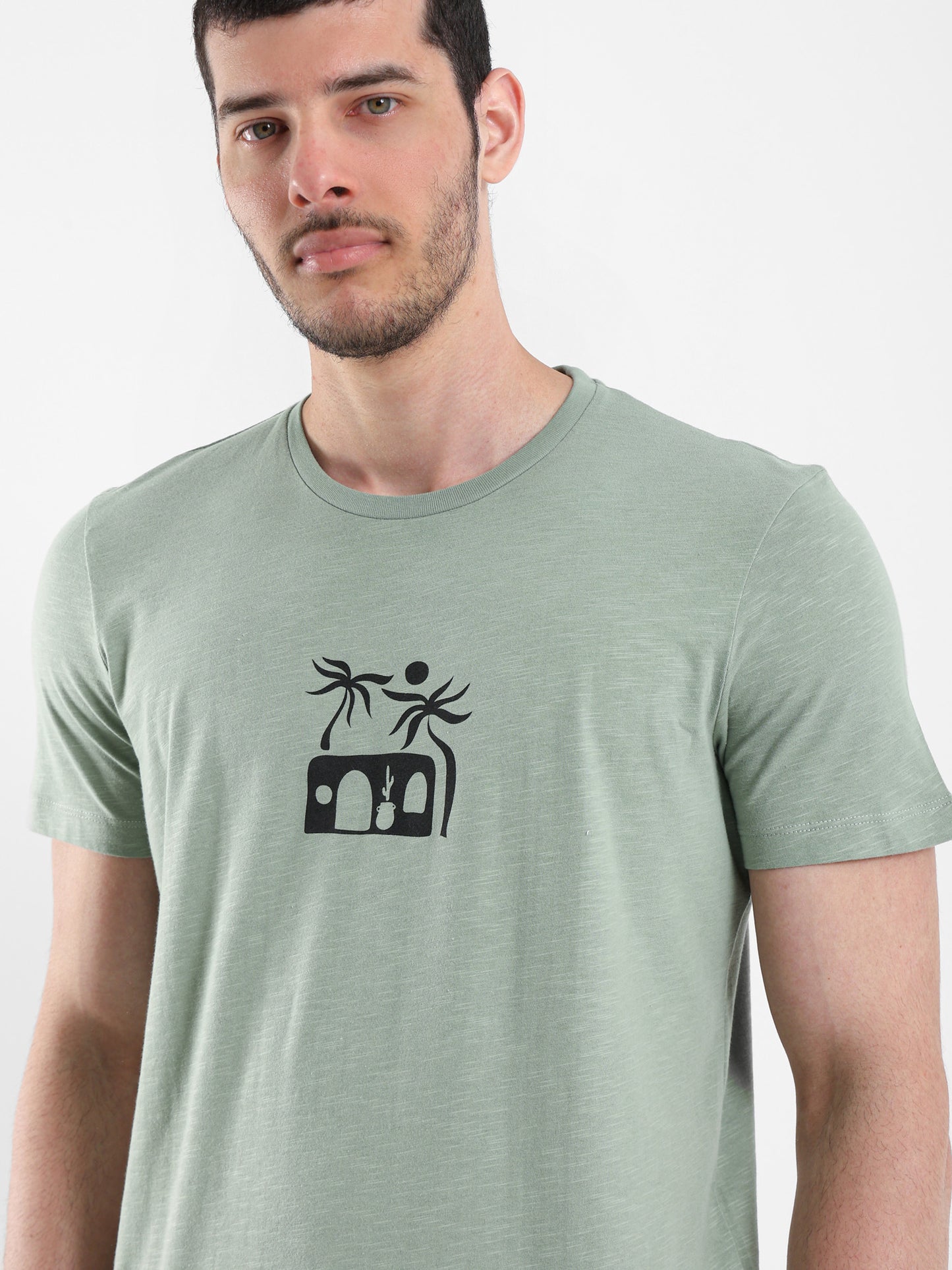 Palm House Print T-Shirt