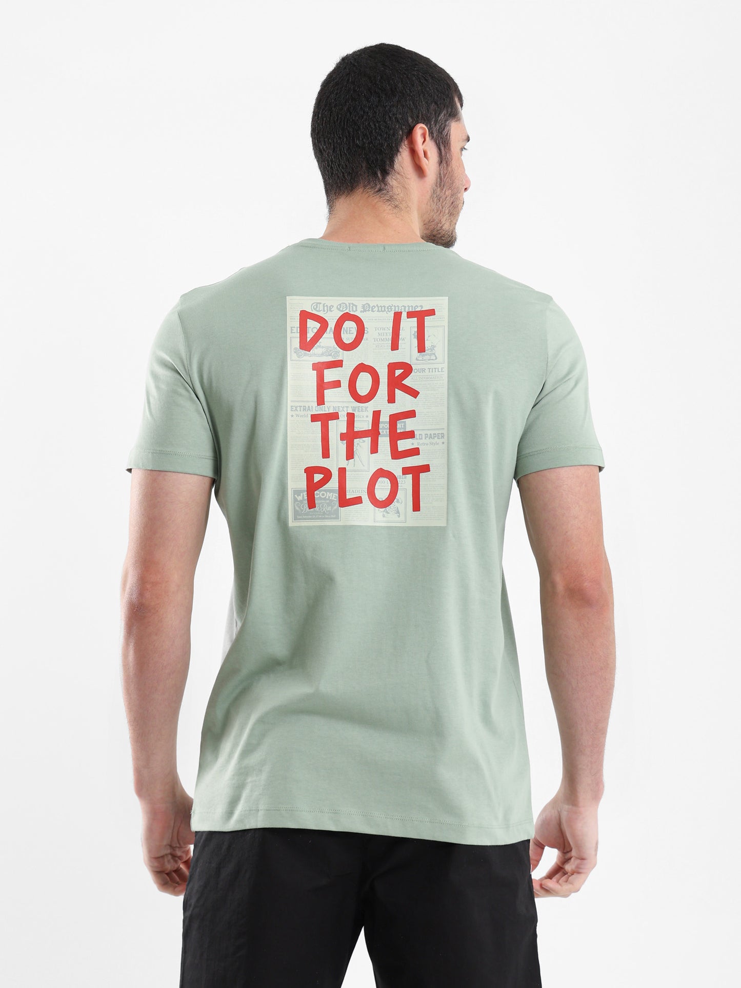 "Do It For The Plot" Back Print T-Shirt