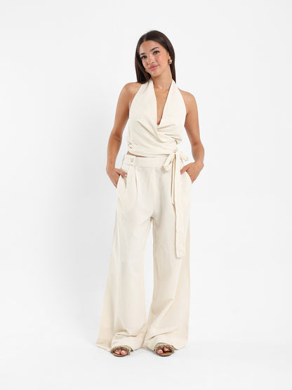 Wrap Around Halter Neck Top