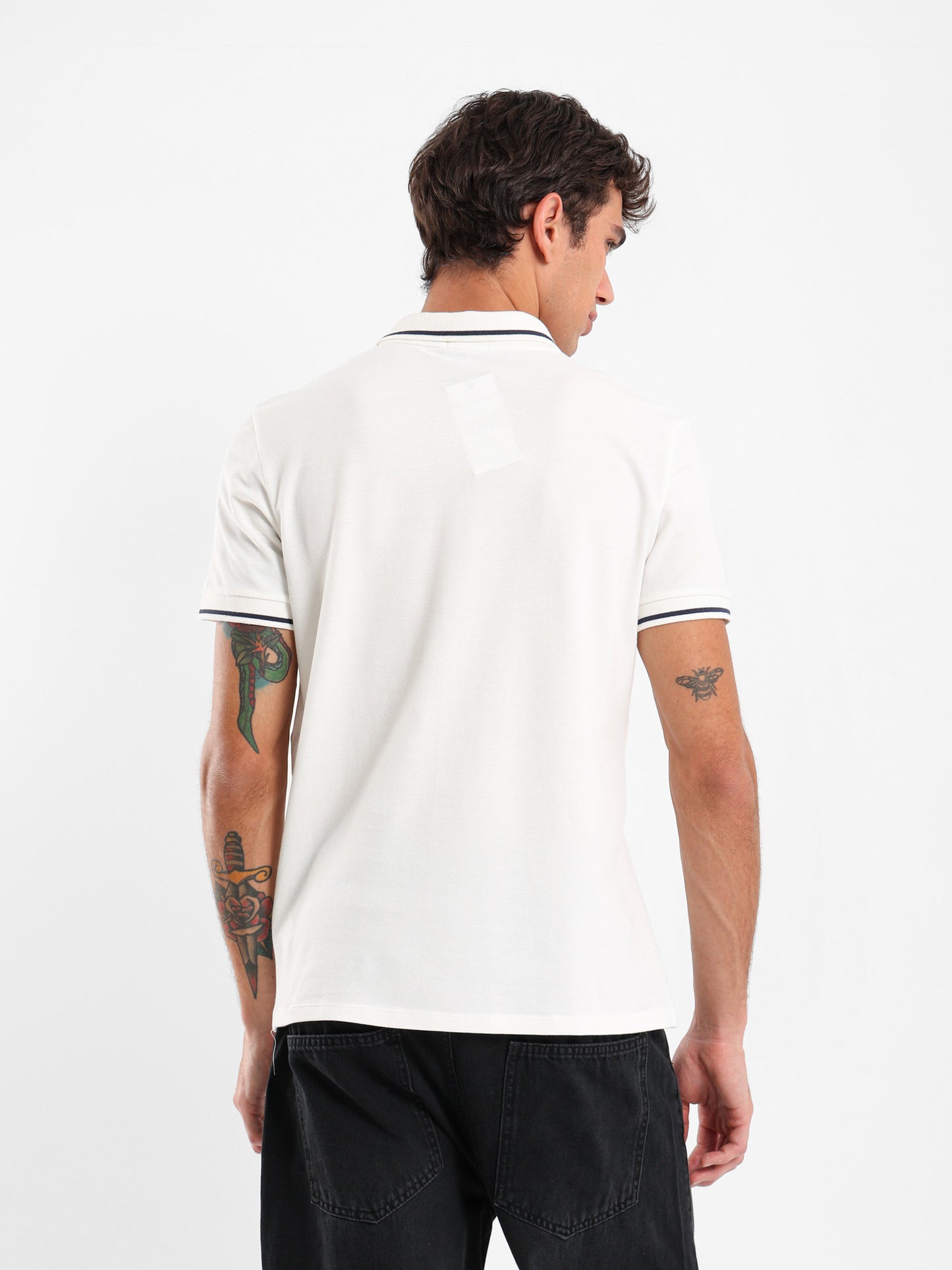 Contrasting Detail Polo Shirt