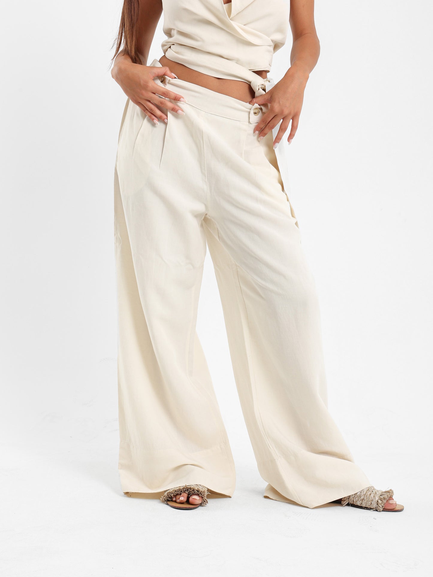 Front Pleated Pants