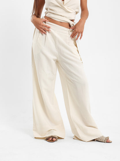 Front Pleated Pants