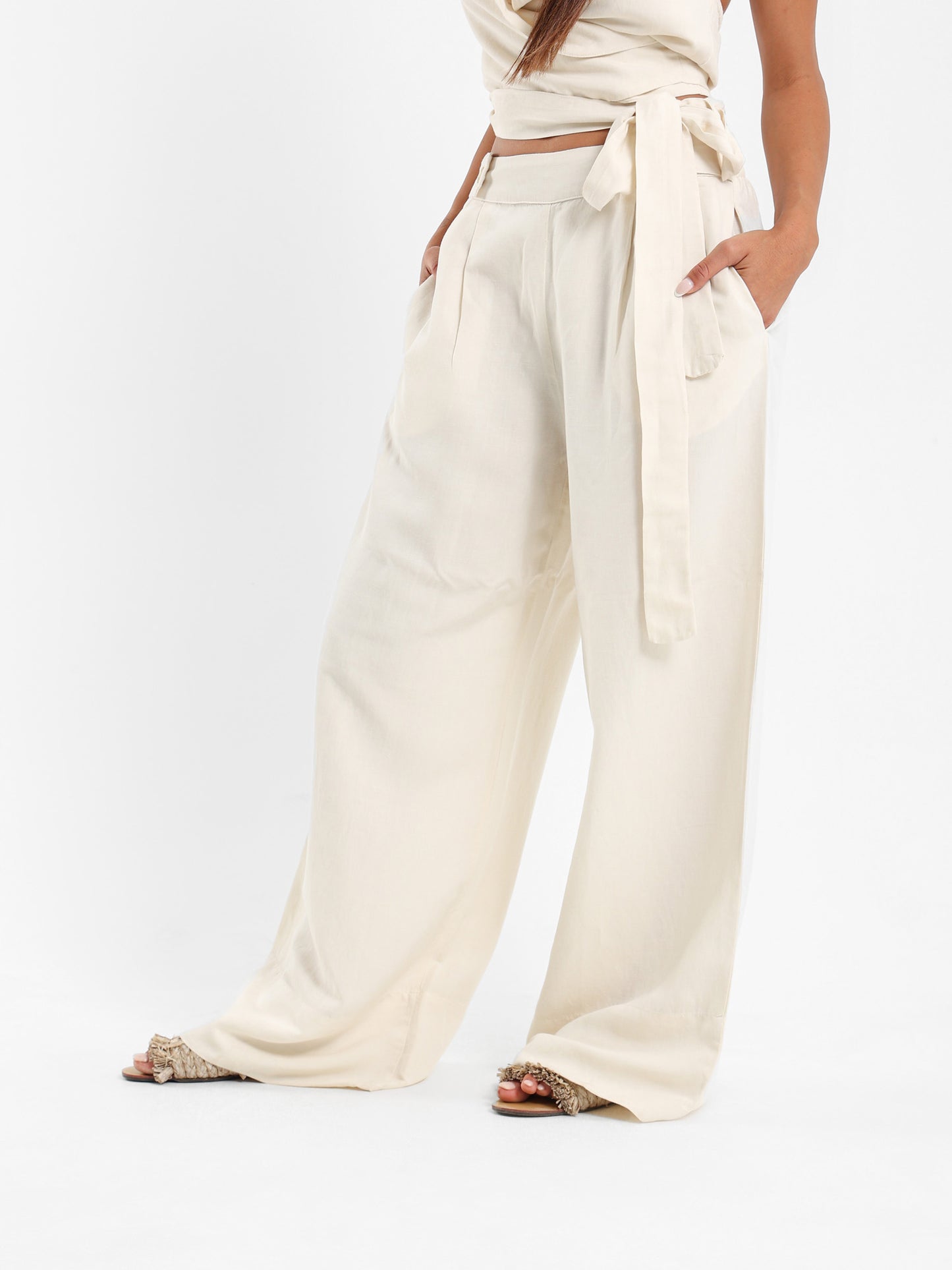Front Pleated Pants