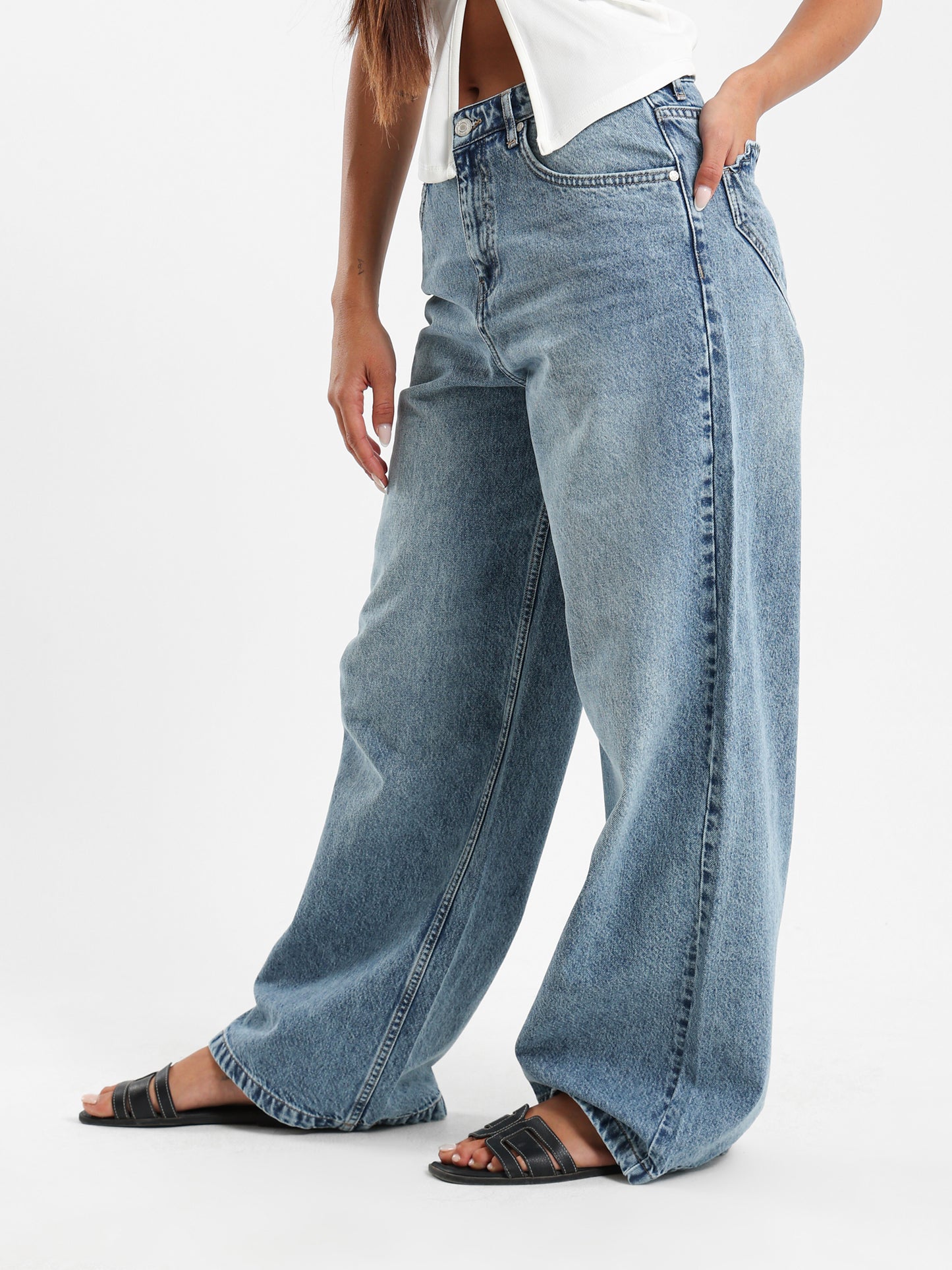 Heart Shaped Pockets Jeans