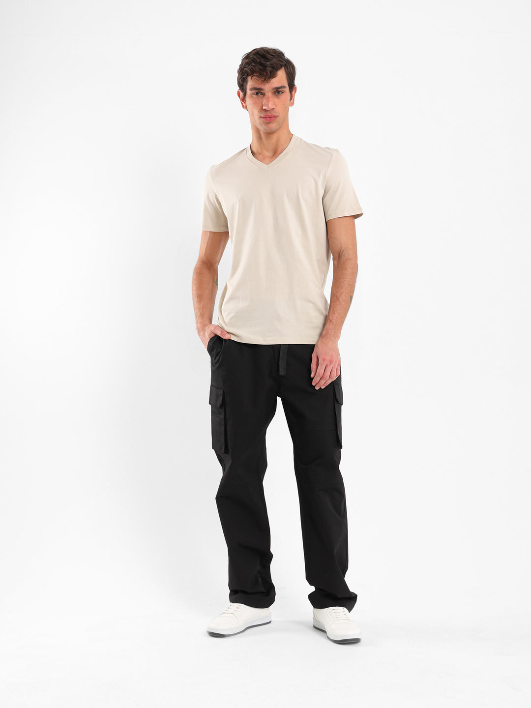 Basic Regular Fit V-Neck T-Shirt