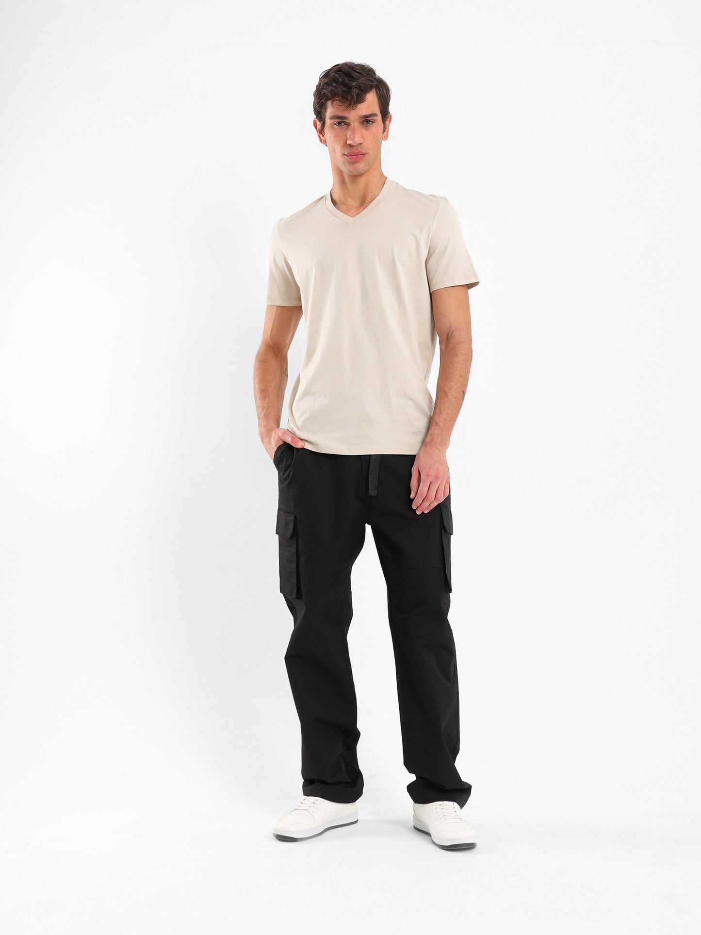 Basic Regular Fit V-Neck T-Shirt