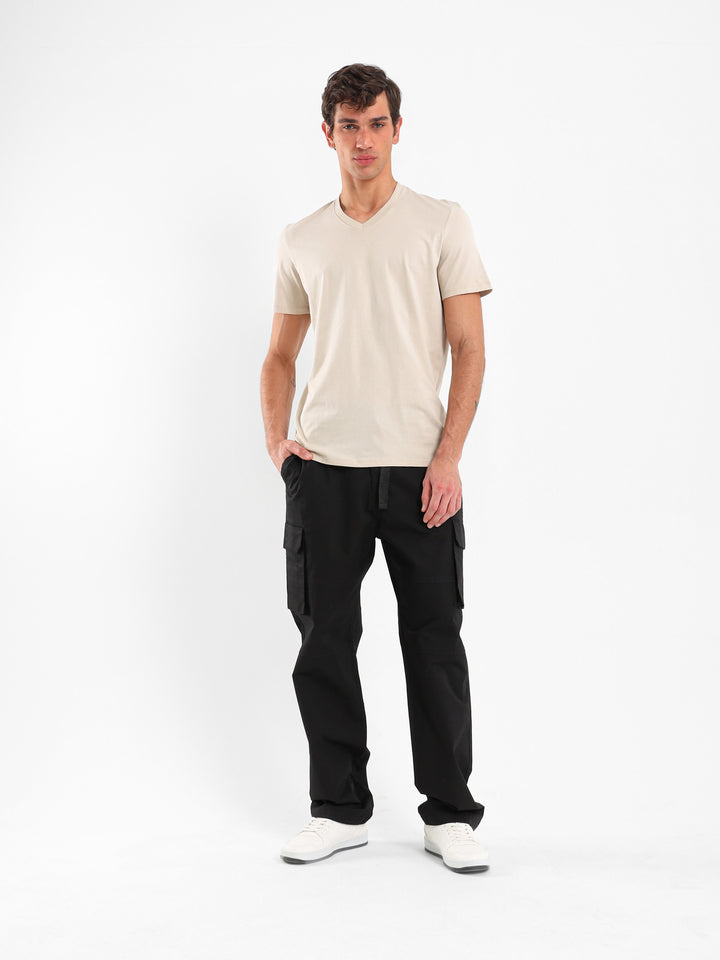 Basic Regular Fit V-Neck T-Shirt