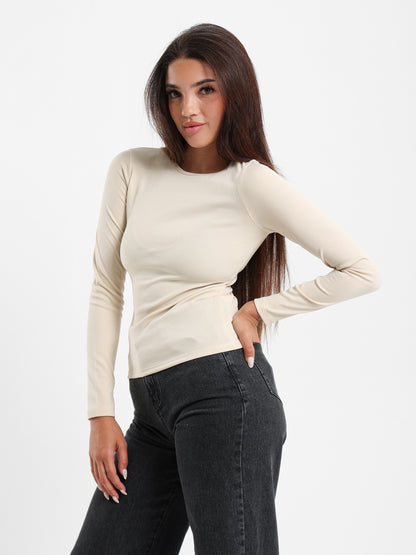 Ribbed Fitted T-Shirt