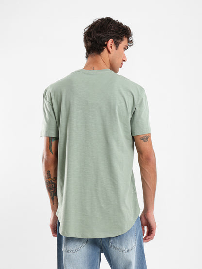 V-Neck Long Fit T-Shirt