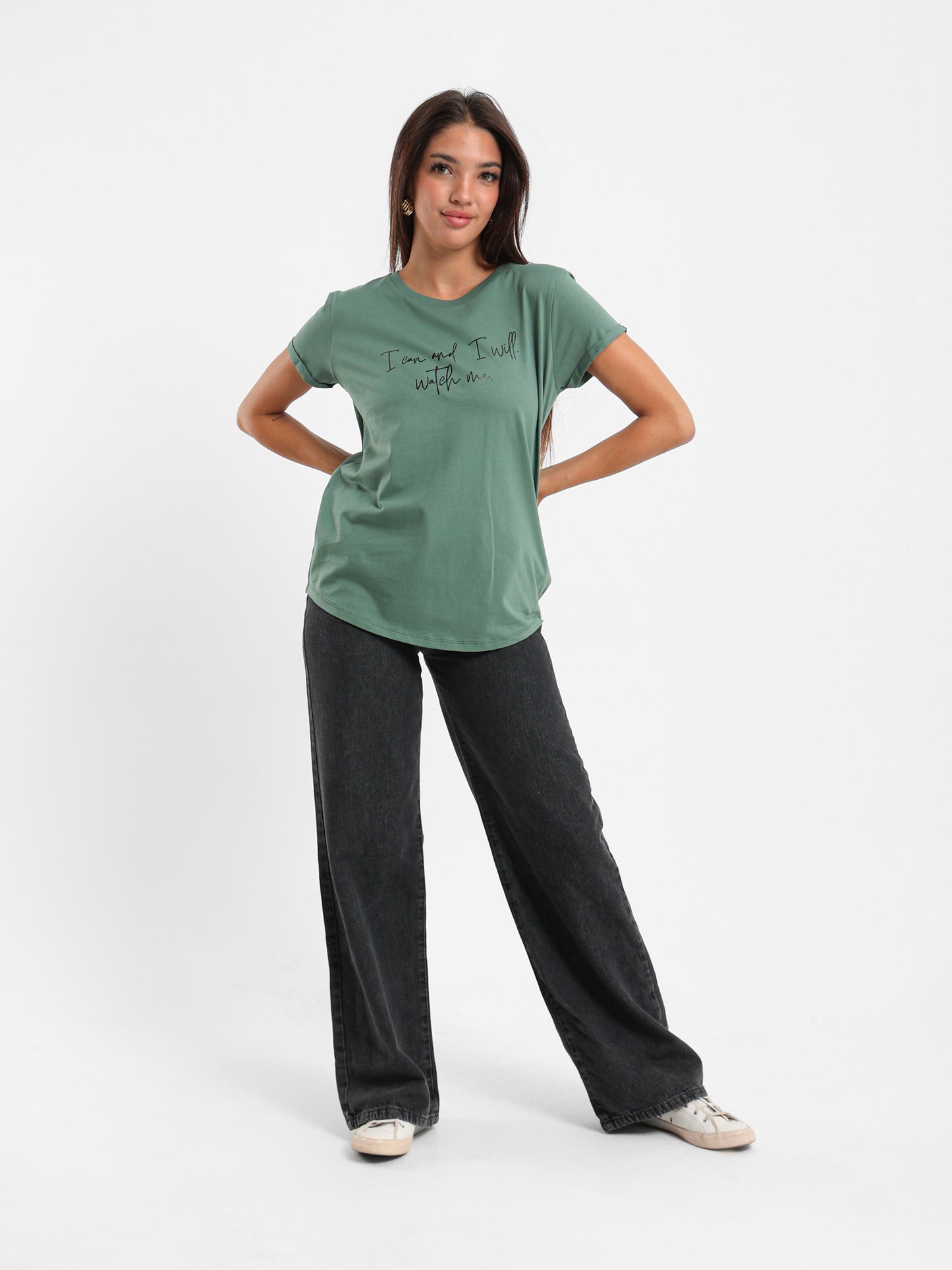 "I Can and I Will" Printed T-shirt