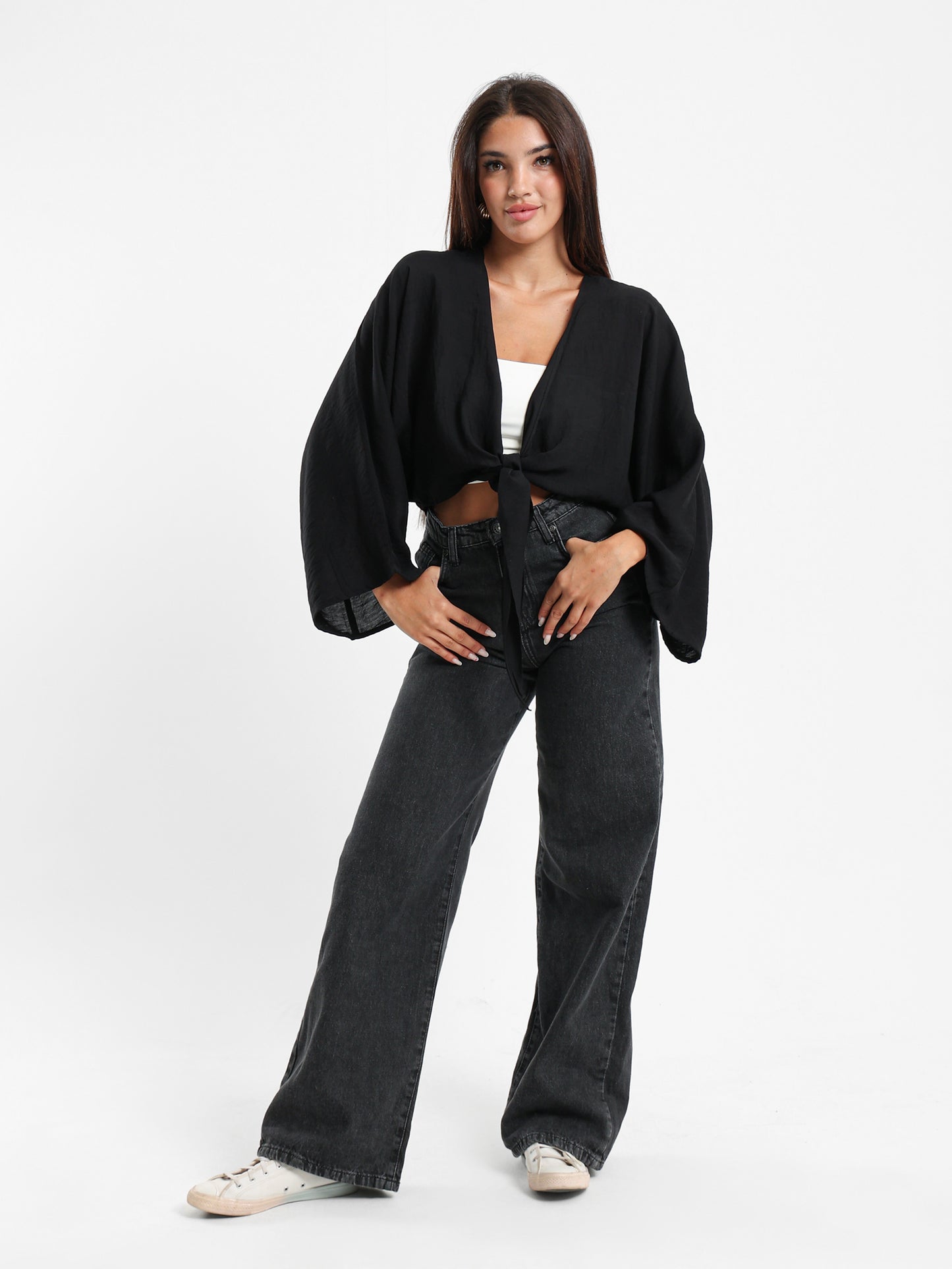 Front Tie Kimono