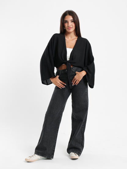 Front Tie Kimono