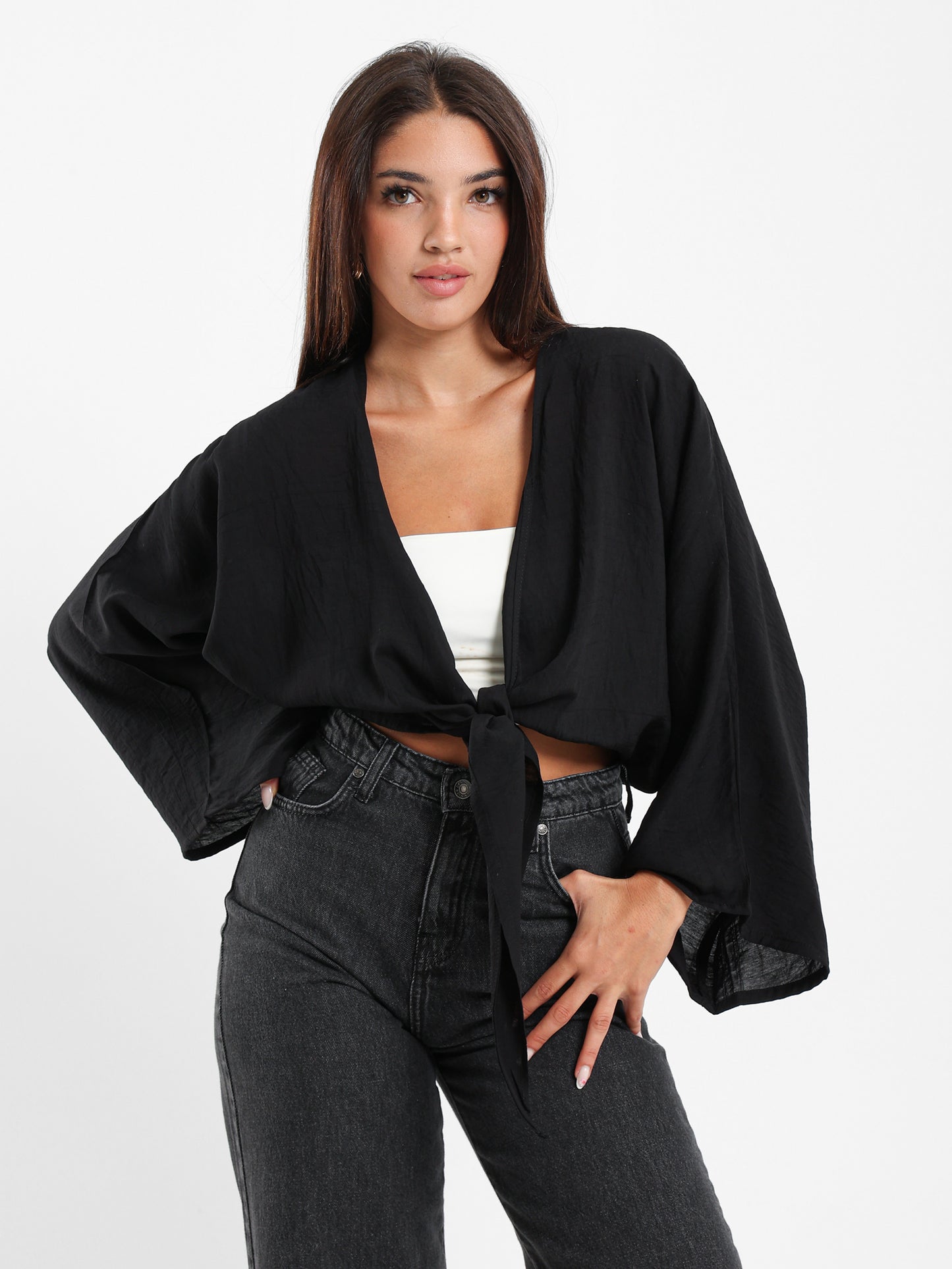 Front Tie Kimono