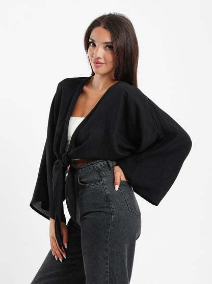 Front Tie Kimono