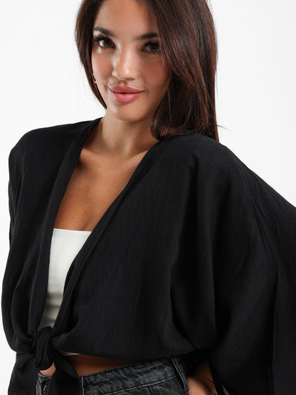 Front Tie Kimono