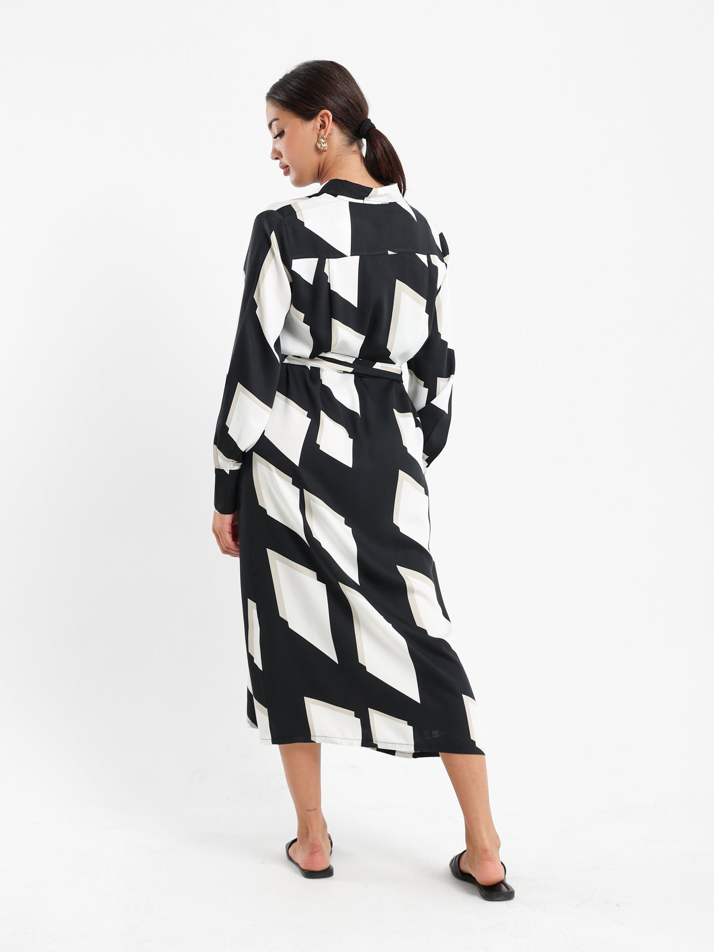 Printed Shirt Dress