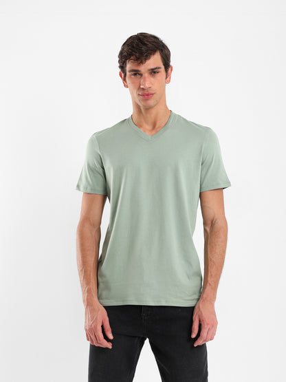 Basic Regular Fit V-Neck T-Shirt